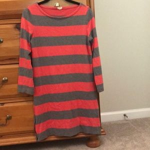 Gray & coral tunic